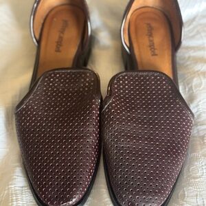 Jeffrey Campbell, so 9.5. Perforated Burgundy Loafers
